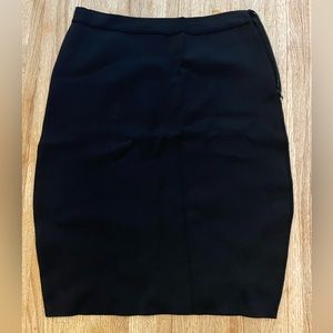 Givenchy Black, stretch above the knee fitted skirt size Large